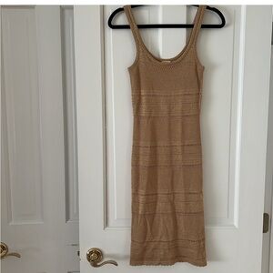 Torn by Ronny Kobo Tan dress
